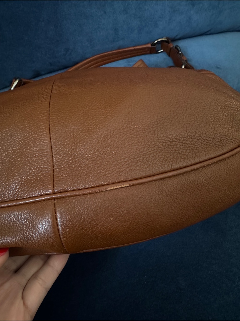Prada Pebble Leather Dark Brown Hobo Bag - Picture 12 of 13